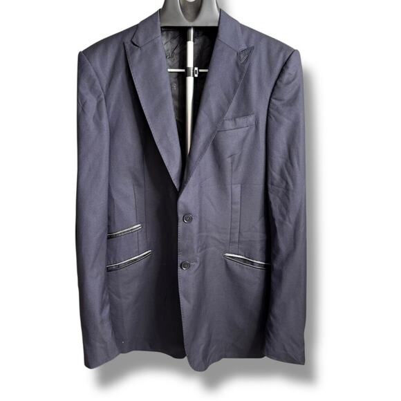 PATRICK HELLMANN  BLACK BLAZER JACKET sz 42L - Picture 1 of 16